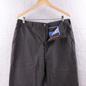 Bluffworks Mens Charcoal Dress Pants Size 35W 32L Made in NYC